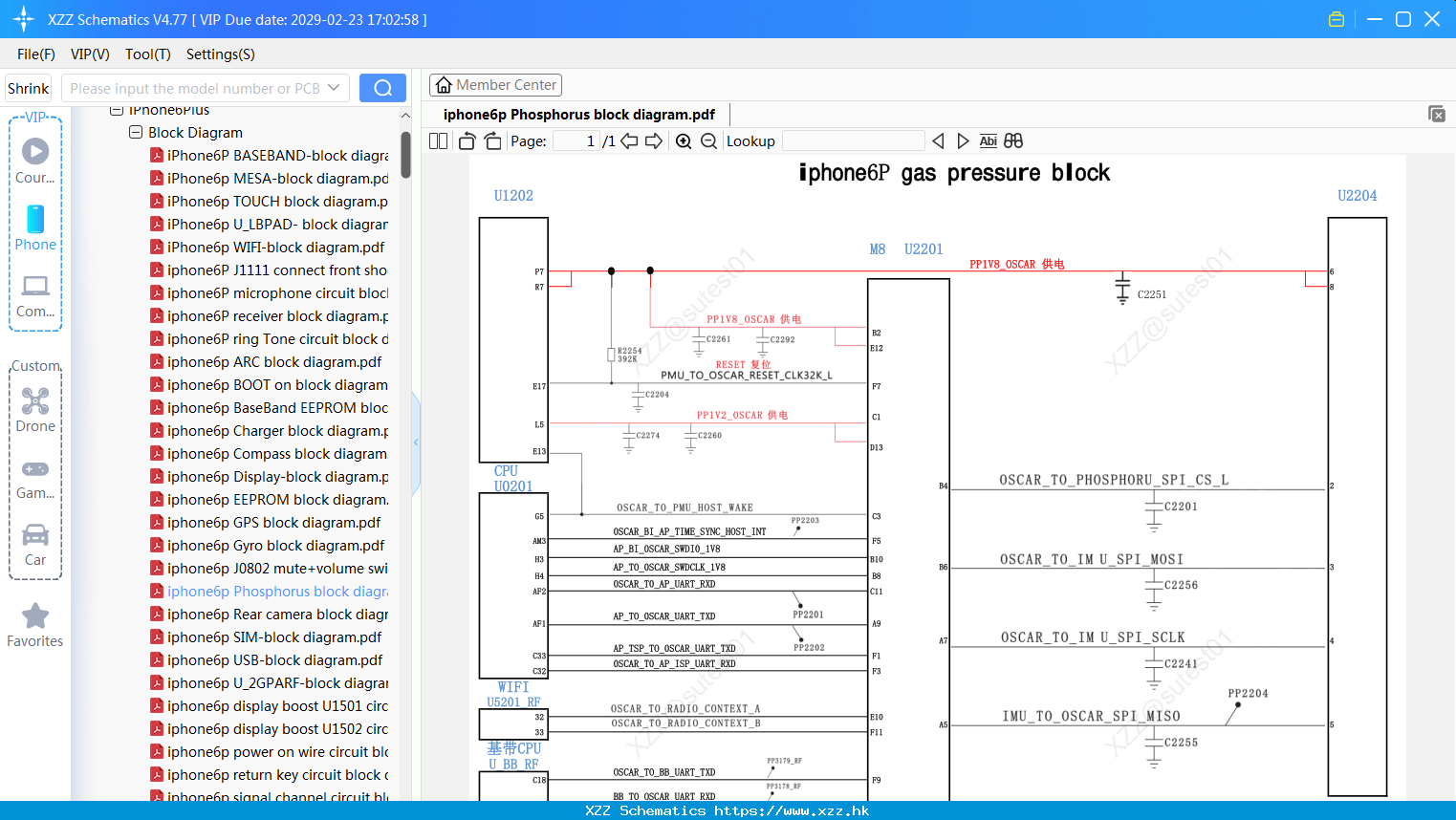 Iphone6p Phosphorus Block Diagram